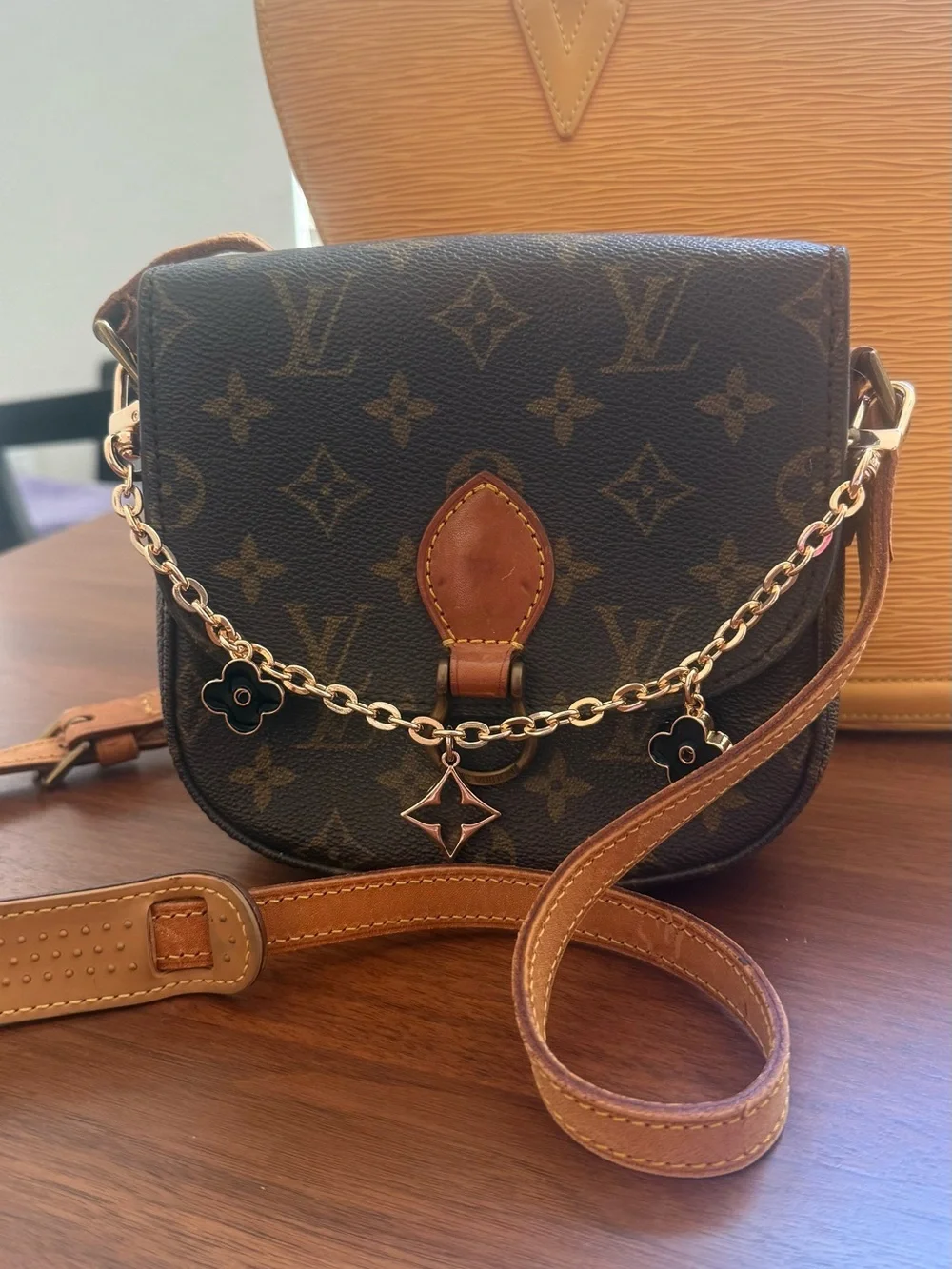 Louis Vuitton Monogram Crossbody in Brown and Tan